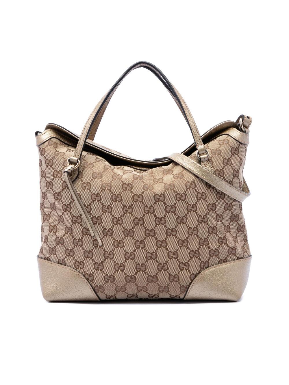Gucci Medium Gg Canvas Bree Fold Over #297975G61B